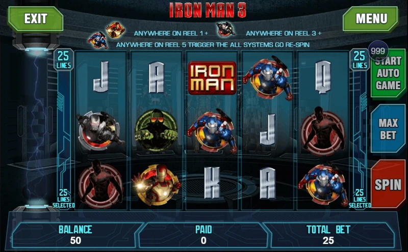 Iron Man 3 slot