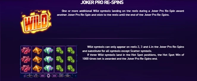 Joker Pro Slot re-spins
