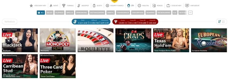 Hry s živým krupiérem: Poker, Blackjack, Ruleta v Power Casino
