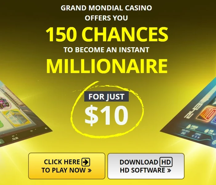 Grand Mondial Casino Bonus - 150 Free Spins zadarmo