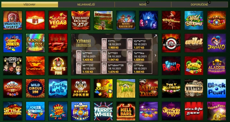Kartáč Casino Výherní automaty