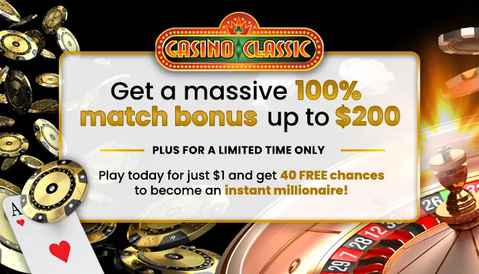Casino Classic Bonusy - 40 EXTRA ZATOČENÍ + 100 % do 200 €