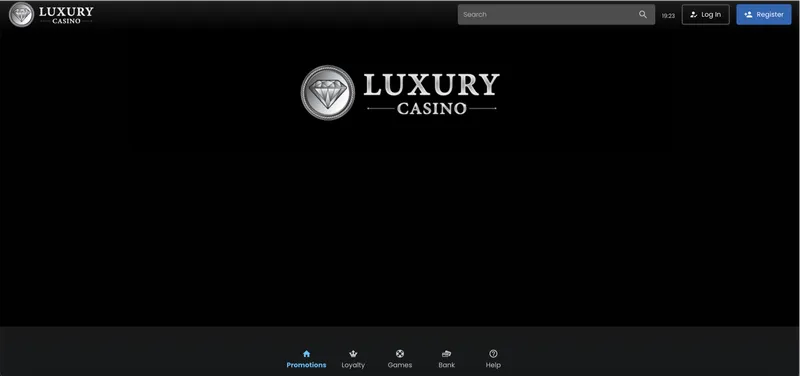 Prehľad oficiálnej webovej stránky v Luxury casino