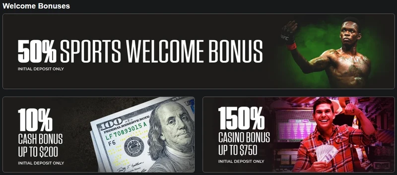 MyBookie Casino Dobrodošli bonus