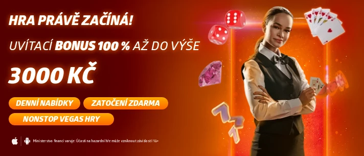 Uvítací bonus Betano Casino - 100% do 3 000 Kč