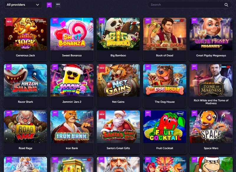 Hazardní hry v Vavada Casino