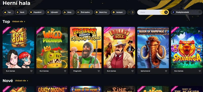 Boomerang Casino hazardní hry