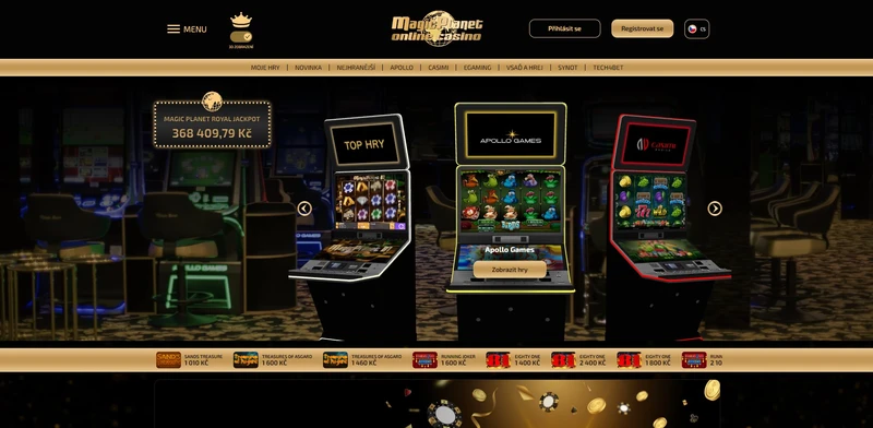 Oficiální webové stránky Magic Planet casino