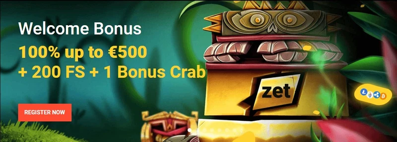 Bonusy Zet Casino - 100% do 5 000 Kč a 200 freespinů