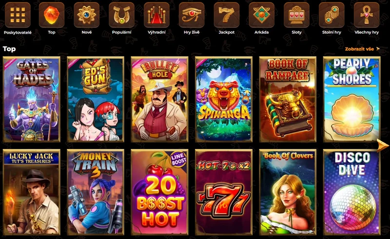 AmunRa Casino hazardní hry