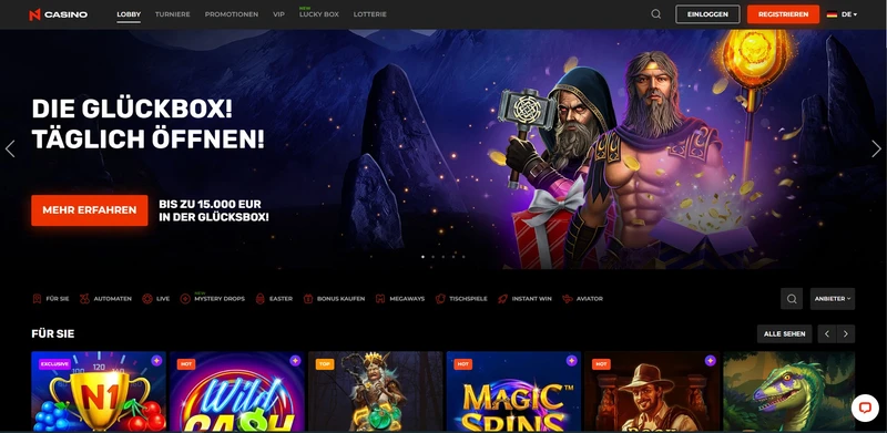 N1 Casino offizielle Website