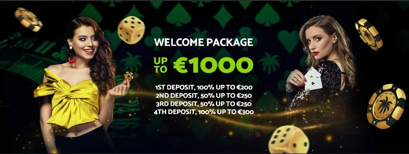 Palmslots Casino bonusy - 300% do 1 000 €
