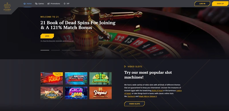 Oficiální webové stránky v 21 casino