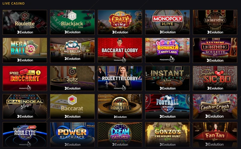 Živé casino v 21 Casino