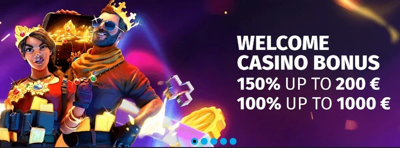 Bonusy pro MyStake Casino - 100% až do výše 1000 €