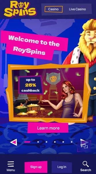 Royspins Online Casino - mobile
