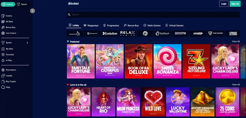 Bitubet New Online Casino - games
