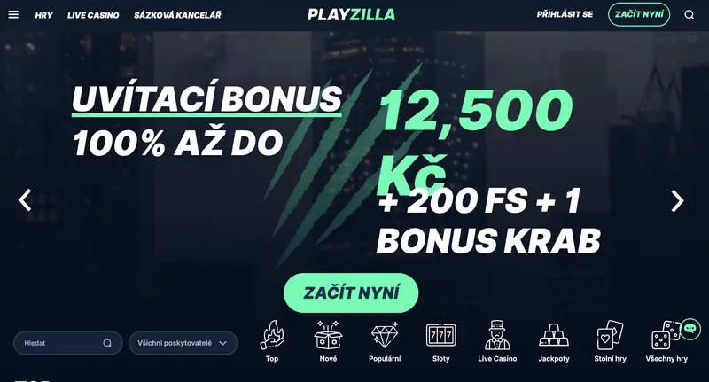 Playzilla Casino - Home Page