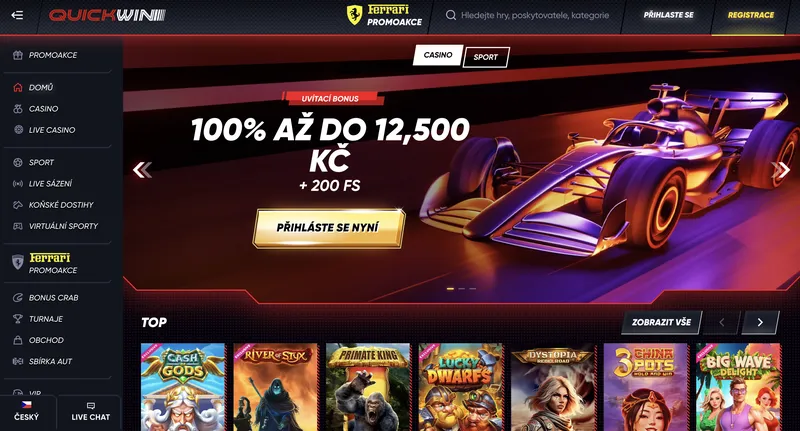 Quickwin Casino - home page