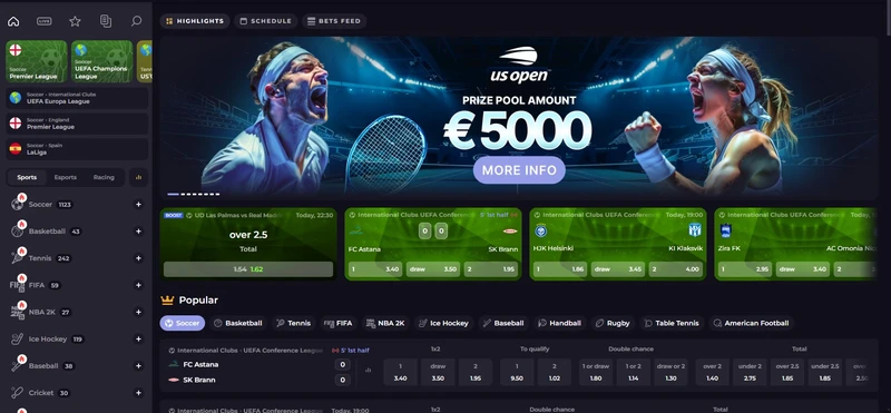 Sportovní sázení v Cryptoleo Casino