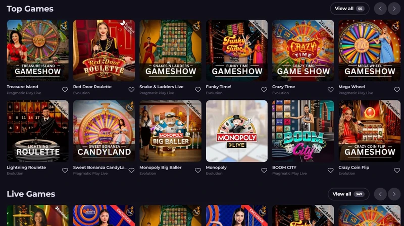 Živé casino v Cryptoleo casino