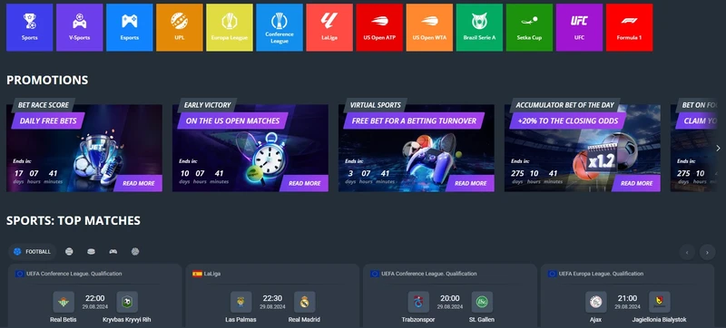 Sportovní sázky v Jet casino