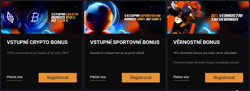 Uvítací Crypto Bonus - Boost 155% až do ekvivalentu 500 € za první vklad