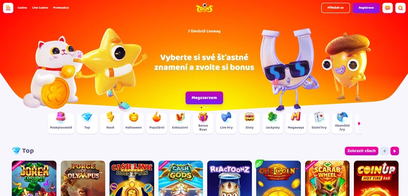 Přehled oficiálních stránek 7Signs casino