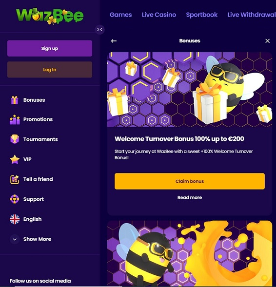 Wazbee-Casino-bonus